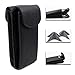 MyEyeglassCase Black Double eyeglasses case | Soft Sunglasses Case for Women | Semi Soft Dual Glasses Case with Magnetic Closure and Cleaning Cloth (IP822 Black)