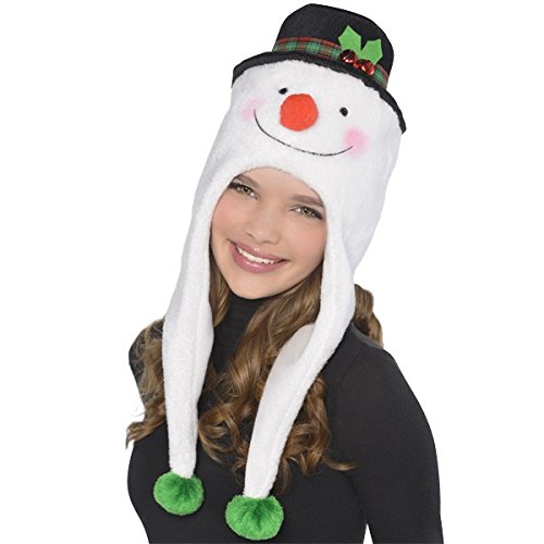Amscan Snowman Fabric Laplander Hat | Christmas Accessory