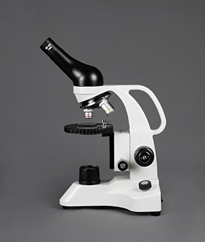 Vision Scientific VME0006-RC-P2 Monocular Compound Microscope, 40x-400x Magnification, LED, Microscope Book, Microscope Discovery Kit, 25 Prepared Slides Set, Free Gift Package ($10 Value)