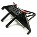 Que-T Steel Front Bumper with Winch Mount Shackles and LED Light Set for 1/10 Axial SCX10 II 90046 RC Model Crawler Car #A (Front Bumper)