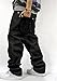 QBO Men's Vintage Graffiti Hip Hop Style Baggy Jeans Denim-38 Black
