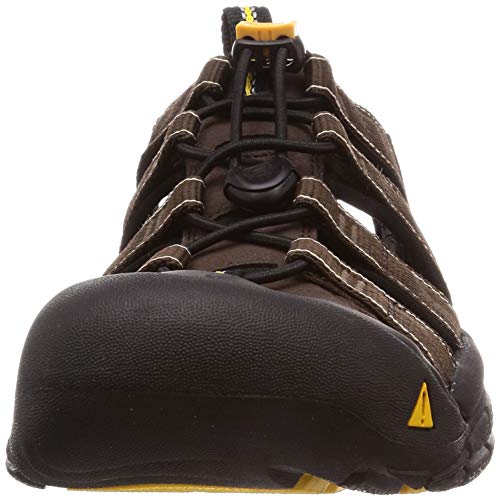 KEEN Men's Newport H2 Closed Toe Water Sandals, Bison/Wet Sand