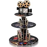 3 Tiers Movie Night Cupcake Stand Movie Cardboard
