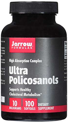 Jarrow Formulas Ultra Policosanols, Supports Healthy Cholesterol Metabolism, 10 mg, 100 Softgels