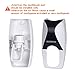 WARMLIFE Toothpaste Dispenser Toothbrush Holder Natural Wheat Straw Anti-dust with 3 Cups Easily Wall Mounted Electric Toothbrush Storage Set (Black)