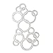 Tuu Metal Cutting Dies Stencil DIY Flower Cut Dies for Scrapbooking Album Paper Card Decor Craft (F)