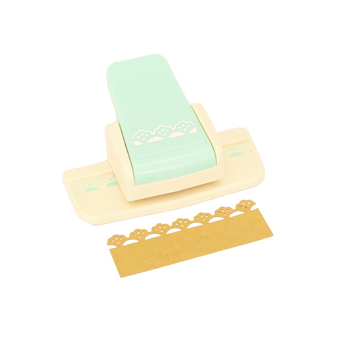 Craftelier Pressure Lever Punch for Making Decorative Shell-Shaped Edges on Paper and Card, Die-Cut, Perfect for Scrapbooking and Crafts