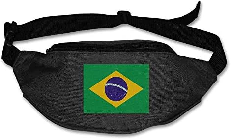 Flag Of Brazil Unisex Waist Packs Adjustable Outdoor Running Sport Hiking Fanny Packs Wallet