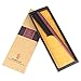 Breezelike Hair Combs - Fine Tooth Wooden Tail Comb - No Static Purpleheart Wood Comb with Black Buffalo Horn Teeth
