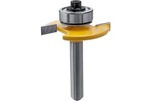 Yakamoz 1/4 Inch Shank 2-Wing Slot Cutter Router Bit Biscuit Joint Slot Cutter Router Bit, Wood Biscuit Slot Cutter, Woodwork