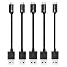Spater Micro USB Short Sync Cable for Samsung, HTC, Motorola, Nokia, Android, and More, 7-Inch - Pack of 5 primary