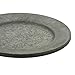 Koyal Wholesale Galvanized Metal Charger Plates, Set of 4, Modern Industrial Wedding Decor, Farmhouse Decor, Rustic Table Décor, Vintage Zinc Charger Place Settings