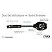 Rada Cutlery Non-Scratch Slotted Spoon – Heat Resistant Material and Stainless Steel Stem Made in USA