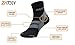 ZaTech Plantar Fasciitis Sock, Compression Socks (Black/Gray, X-Large)
