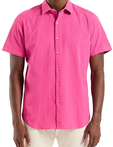 Robert Graham Men's Piers Short-Sleeve Woven Button Down Shirt, Premium Cotton…