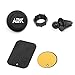 Air Vent Car Mount, ALBK Grip Magic 360 Degree Rotation Cell Phone Holder with Built-in Metal Plate, One Step Mounting Magnetic Phone Stand Cradle Clip For Android Apple GPS All Smart Devices (Black)
