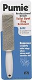 Pumie Toilet Bowl Ring Remover, TBR-6, Grey Pumice Stone with Handle, Removes Unsightly Toilet Rings, Stains from Toilets, Sinks, Tubs, Showers, Pools, Safe for Porcelain, 1 Pack