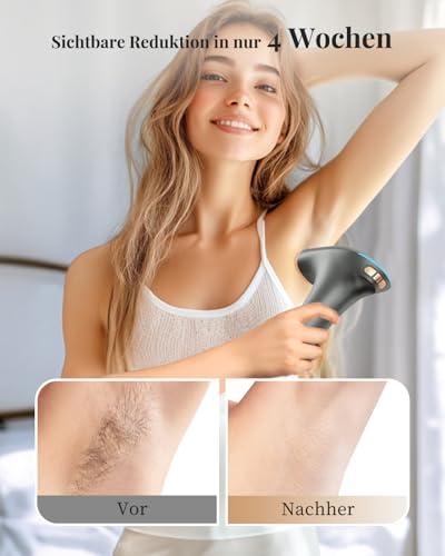 Haarlosy IPL Devices Hair Removal Laser - Painless Hair Removal Device with 3 Advanced Functions HR/SC/RA, 9 Levels, 999,900 Flashes at Home for Women, Men, Armpits, Bikini, Legs, Body