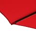 Le Papillon 10-ft Offset Hanging Patio Umbrella Aluminum Outdoor Cantilever Umbrella Crank Lift, Red