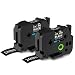 Buyalot Compatible Label Tape Replacement for Brother Ptouch Label Maker Tape, TZe-355 24mm 1 Inch Standard Laminated White on Black Compatible with Brother Ptouch PTD600 PTP700 PT2300, 2-Pack