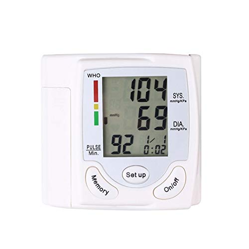 Tmalltide Digital LCD Wrist Blood Pressure Monitor Heart Beat Rate Pulse Meter Measure