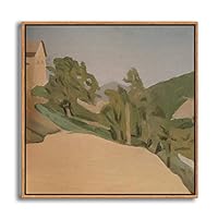 Framed Canvas Wall Art Metaphysical Still Life with Triangle by Giorgio Mordian Canvas Prints Home Artwork Decoration for Living Room,Bedroom - 16x16 inches