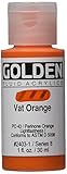 Golden Fluid Acrylic Paint 1 Ounce-Vat Orange
