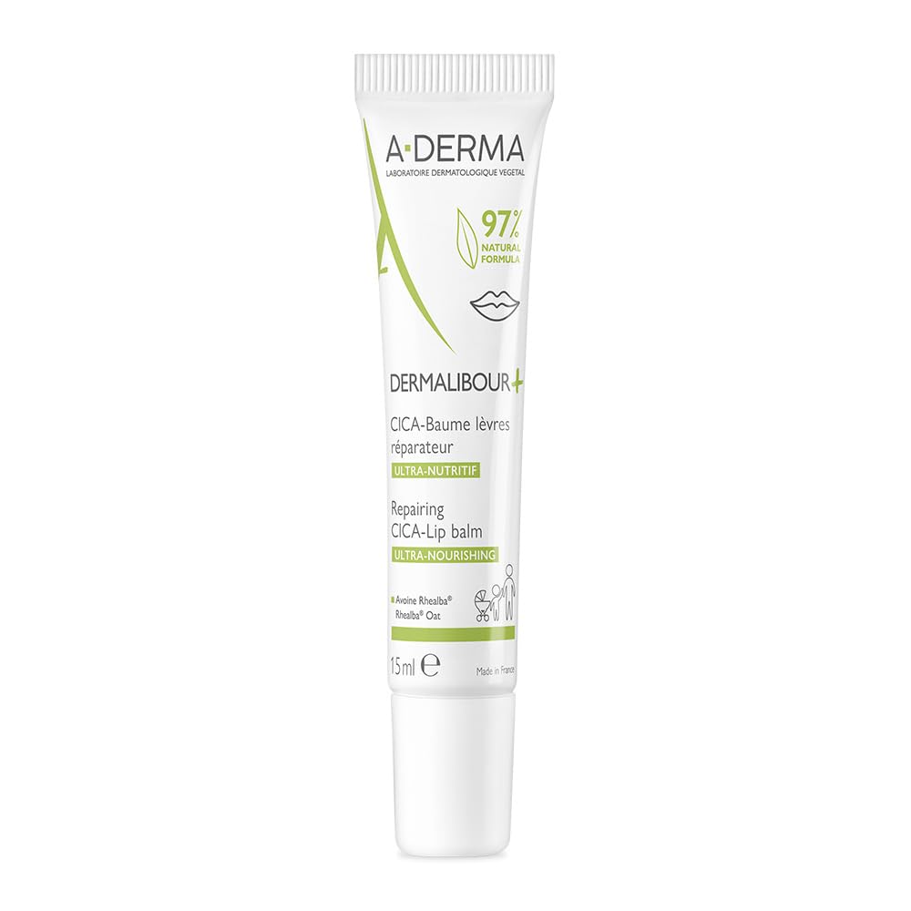 A-DERMA Dermalibour+ Cica Lip Balm 15 ml Balm