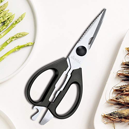 Soufull Heavy Duty Multi Purpose Kitchen Scissors for Chicken,Poultry,Meat-Come-Apart Sharp Shears