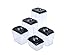 Airtight Food Storage Container Set - Stackable 5-Piece Lid Lock Set with 12 Erasable Chalkboard Labels, 1 Chalk Marker, and 3 Custom Scoops - Durable Plastic - BPA Free - Keeps Food Fresh and Dry