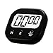 10 Pack Black Small Digital Kitchen Timer Magnetic Back And ON/OFF Switch,Minute Second Count Up Countdown