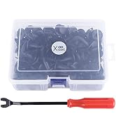 120-Piece Fender Clips & Body Rivets With Tool For Polaris Sportsman, Ranger, RZR - Black Nylon, 7661855
