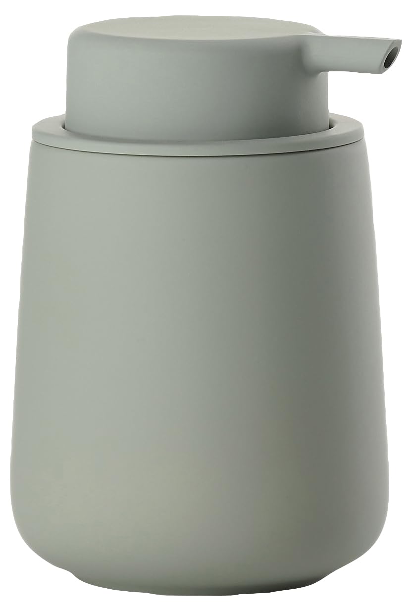 Zone Denmark Nova One Soap Dispenser, Ceramic Bathroom Soap Pump, Refillable Hand Soap, Liquid Soap & Lotion Dispenser, 250 ml, Matcha Green — image 1
