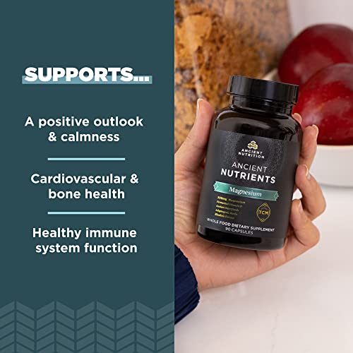 Magnesium Supplement by Ancient Nutrition, Magnesium 300mg with Vitamin