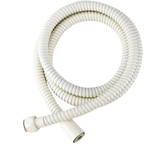 Dura Faucet Stainless Steel RV Shower Hose Replacement (60-Inch) for Recreational Vehicles, Motorhomes, Travel Trailers, 5th Wheels, and Campers (Bisque Parchment)