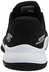 Skechers Women's Viper Court Elite, Black/White, 6