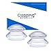 Cupping Warehouse Advanced (Hard) Supreme 2 X Large DEEP PRO 6065 Professional Cupping Therapy Set- Myofascial Cupping Set- Harder Silicone Cupping Set- Cupping Set Massage Therapy Cups