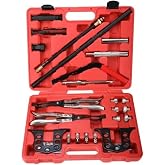 8MILELAKE Valve Spring Compressor, Universal Car Engine Overhead Valve Spring Stem Seal Remover Installer OHV OHC Compressor Tool Kit