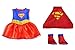 ebuddy Super Girl Hero Set Include Cloak Dress and Stocking Clothes Fits 18 Inch Doll