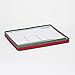 Household Essentials 540RED Holiday China Storage Chest with Lid and Handles, Cocktail Glasses and Red Canvas with Green Trim