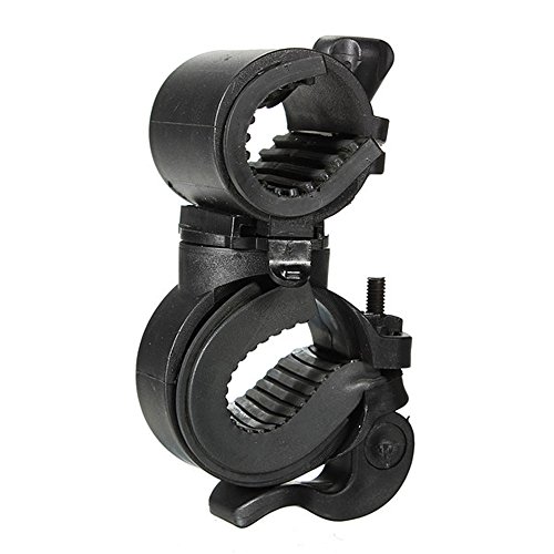 Flashlight Mount Holder, Cycling Mounts 360-degree Rotating Bike Bicycle Handlebar Mount Bicycle LED Light Flashlight Torch Lamp Mount Clamp Stand Holder Front Lamp Mount Holder Clip Bicycle Bracket - Thumbnail 4