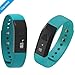EFOSHM Fitness Tracker Wristband Watch Bracelet Upgrade K5 Plus Wireless Activity and Sleep Monitor Pedometer for Men Women Boys Girls Ladies Man Smartphone (Blue)