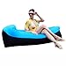 HAKE Inflatable Lounger with Portable Carry Bag for Outdoor and Indoor use (Blue Lounger)