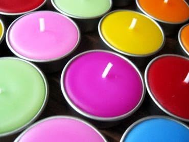 Thai Relaxed Aroma Candle Mix Flower Tea-light with Aluminium Grommet 10 Pcs.