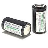 ORBTRONIC 18350 High Performance 15A-10A 1200mAh Battery 3.7V High Drain IMR LiMn Rechargeable Flat Top (Two Batteries)