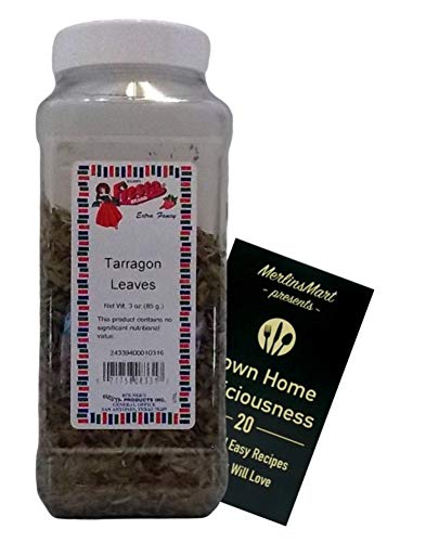 Bolner's Fiesta Extra Fancy Tarragon Leaves Plus Recipe Booklet Bundle (3 Ounces)