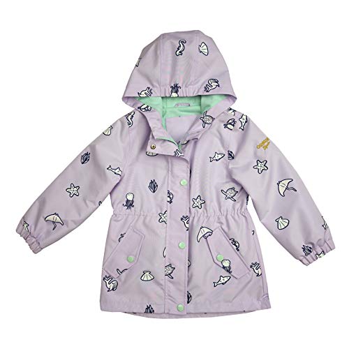 OSHKOSH B'GOSH Girls' Hooded Lightweight Rainslicker Raincoat Jacket