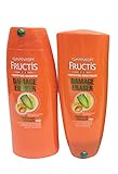 Garnier Fructis Damage Eraser, Distressed Damaged Hair, Shampoo and Conditioner Set, 25.4 Ounce each