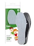 Best Shoe Insoles Inserts for Children | Bad Smell Odor-Eater Technology with Breathable Foam | All Sizes Cut To Fit | Kaps Odour Stop Kids Made in Europe