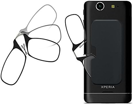 new TR90 clip nose women reading glasses men IOS wallet glasses coupons for men old Ultra-thin glasses women glasses Mini 1.50 Strength (2.5, Black)